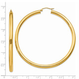 14K Polished 4mm Tube Hoop Earrings - T9-EB4B6191-1133