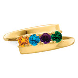 14k Polished 4-Stone Mothers Ring Mounting - XM-27719D9D-1366