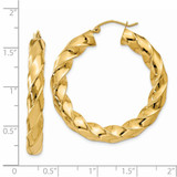 14k Polished 5.0mm Twisted Hoop Earrings - TC-7D291A2E-4317