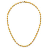 14k Polished 5.25mm Round Fancy Beaded 18 inch Necklace