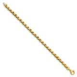 14k Polished 5.5mm Fancy Link 7.5 inch Bracelet
