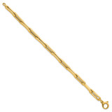 14k Polished 5.7mm Fancy Long Link 7.5 inch Bracelet