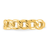 14k Polished 5mm Curb Link Ring Size 8
