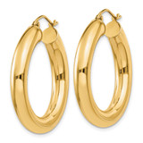 14k Polished 5mm Tube Hoop Earrings - T9-06B92DE5-6244