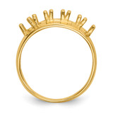 14k Polished 5-Stone Mothers Ring Mounting - XM-12BE7195-6503