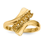 14k Polished 5-Stone Mothers Ring Mounting - XM-EF6F0305-6995