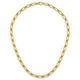 14k Polished 6mm Oval and Circle Link 18 inch Necklace