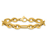 14k Polished 7.75mm Long Knife Edge Link 7.5 inch Bracelet