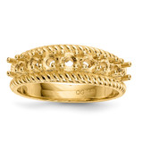 14k Polished 7-Stone Mothers Ring Mounting - XM-26FCBCDA-6681