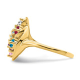 14k Polished 7-Stone Mothers Ring Mounting - XM-DEDA03AB-8818