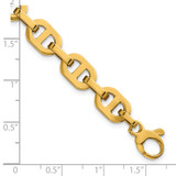 14k Polished 8.5mm Fancy Anchor Link 7.5 inch Bracelet