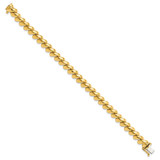 14k Polished 8mm 8 inch San Marco Bracelet