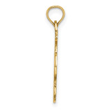 14K Polished Anchor and Rope Charm