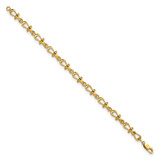14k Polished Anchor Shackle 7.5 inch Bracelet