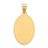 14k Polished and Satin Our Lady Guadalupe Medal Hollow Pendant - XR-7221CE94-2383