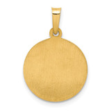 14k Polished and Satin Sacred Heart of Jesus Medal Hollow Pendant - XR-8E7EA30F-3029