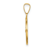 14k Polished and Satin St Francis Medal Hollow Pendant - XR-5AFC980B-3098