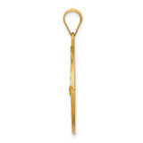 14k Polished and Satin St Francis Medal Hollow Pendant - XR-D695A992-8877