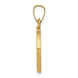 14k Polished and Satin St John Baptist Medal Hollow Pendant - XR-C3EBDEB5-6126