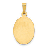 14k Polished and Satin St Joseph Medal Hollow Pendant - XR-F39595B2-9428