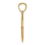 14k Polished and Satin St Raphael Medal Hollow Pendant - XR-4B4F3645-7225