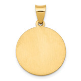 14k Polished and Satin St. Barbara Medal Hollow Pendant - XR-59373EE0-8027