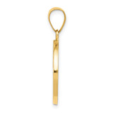 14k Polished and Satin St. Christopher Medal Hollow Pendant - XR-9EE0ACEF-1230
