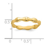 14k Polished Bamboo Band
