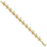 14k Polished Beach Chair 7 inch Bracelet
