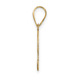 14k Polished Bubble Letter C Initial Pendant