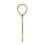 14k Polished Bubble Letter P Initial Pendant