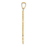 14k Polished Budded Cross Pendant - XR-8B874FF6-7499