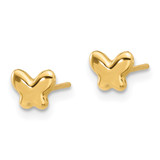 14K Polished Butterfly Post Earrings - YE-7D5753AF-1553