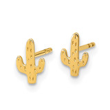 14K Polished Cactus Post Earrings - YE-B734FEF6-6076