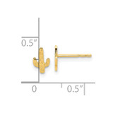 14K Polished Cactus Post Earrings - YE-B734FEF6-6076