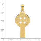 14k Polished Celtic Cross Pendant - K6-DB9F0187-7506