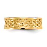 14k Polished Celtic Knot Band - D9-7D8D0621-3698
