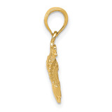 14k Polished Claddagh Pendant - D1-CBC50943-5731