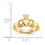 14k Polished Claddagh Ring - R1-63979477-7666