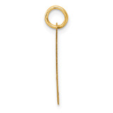 14K Polished CLASS OF 2025  Cut Out Heart Charm