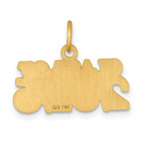 14k Polished CLASS OF 2026 Charm