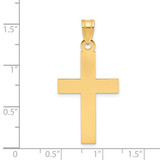 14K Polished Cross Charm - C3-9A171063-3680
