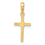 14k Polished Cross Charm - C3-D2A3D453-3947
