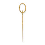 14k Polished Cross Charm - D3-E06474B2-9950