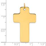 14k Polished Cross Charm - D5-000871E4-8597