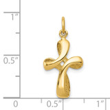 14k Polished Cross Charm - XC-941E5AD8-4973