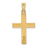 14k Polished Cross Charm - XR-C4A2697C-2456