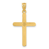 14k Polished Cross Pendant - C8-79DCF6F7-1129