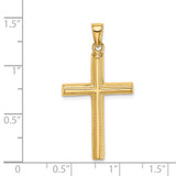 14k Polished Cross Pendant - D1-9DECE7D7-4121