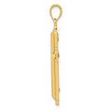 14k Polished Cross Pendant - D1-D7C6964A-9062